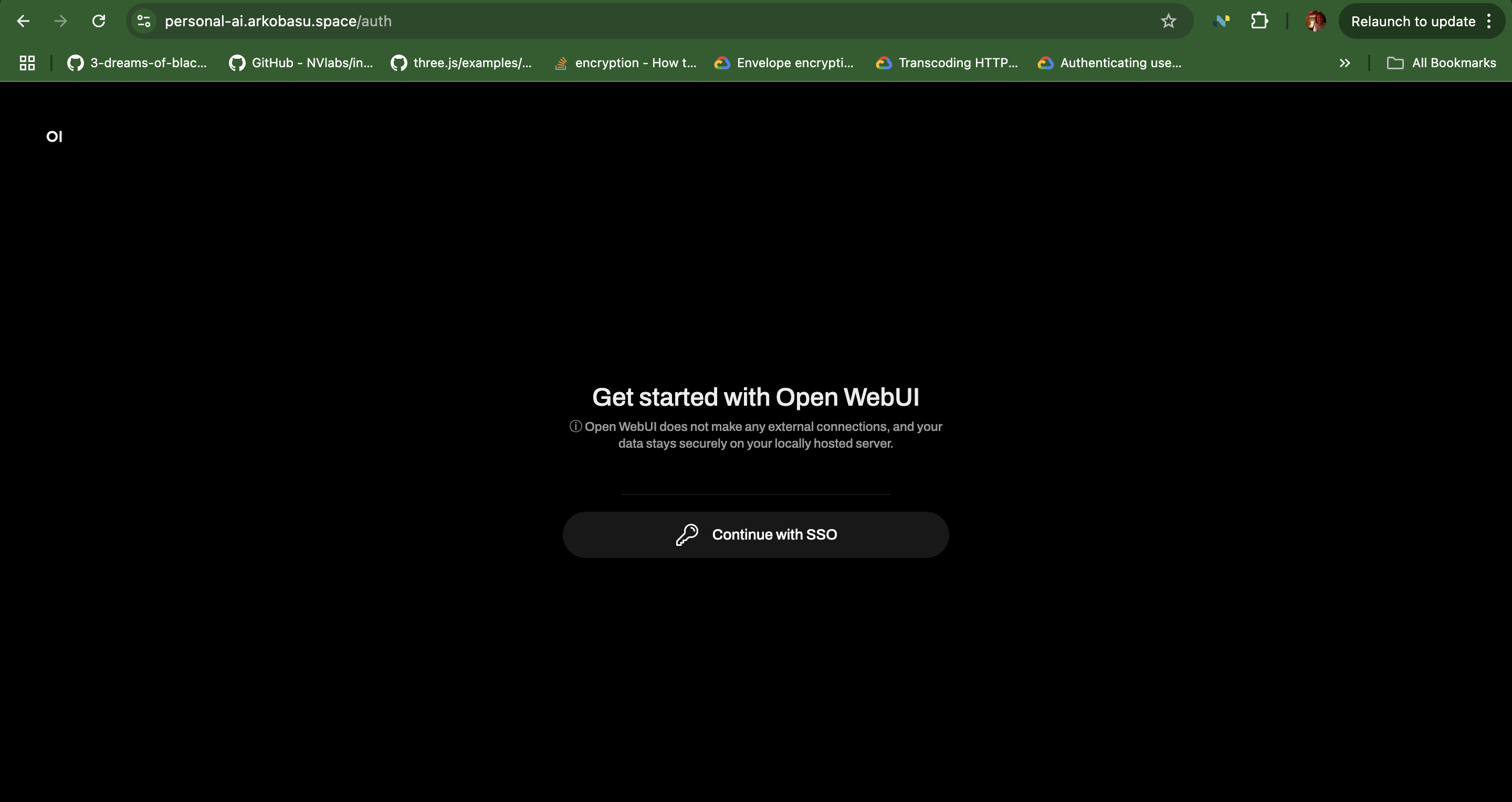 Image of Personal AI Assistant Frontend Authentication route